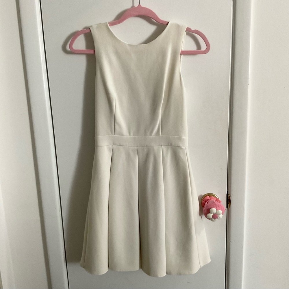 ASOS Off White Skater Dress 4